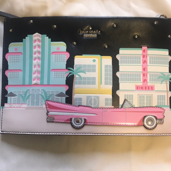 Kate Spade Checking In Car Crossbody - Picture 2 of 7